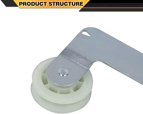 Miniatura 5 de W10837240 Polea tensora de secadora con soporte para secadores de hidromasaje reemplaza W10547290