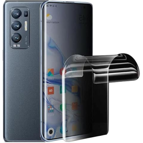 2Pcs Privacy Hydrogel Film for Oppo Find X3 Neo 5G CPH2207 6.55" Soft Flexible Film Anti-Spy Anti-Peeping TPU Screen Protectors Explosion-proof NOT Tempered Glass Cover