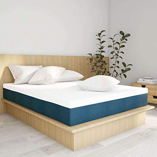 Colchão Casal Mola Ensacada Guldi Macio (25x138x188) Azul e Branco