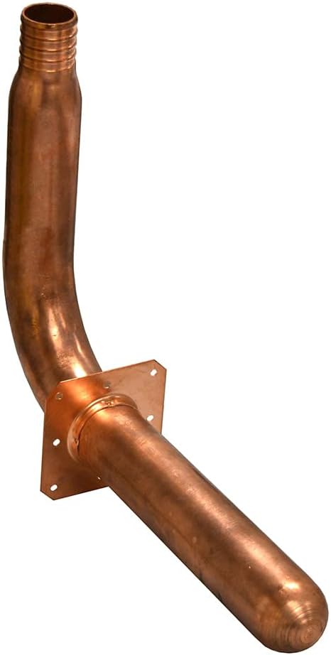 Jones Stephens 1 F1807 PEX Stub Out Elbow with Square Mounting Flange, 6 x 8