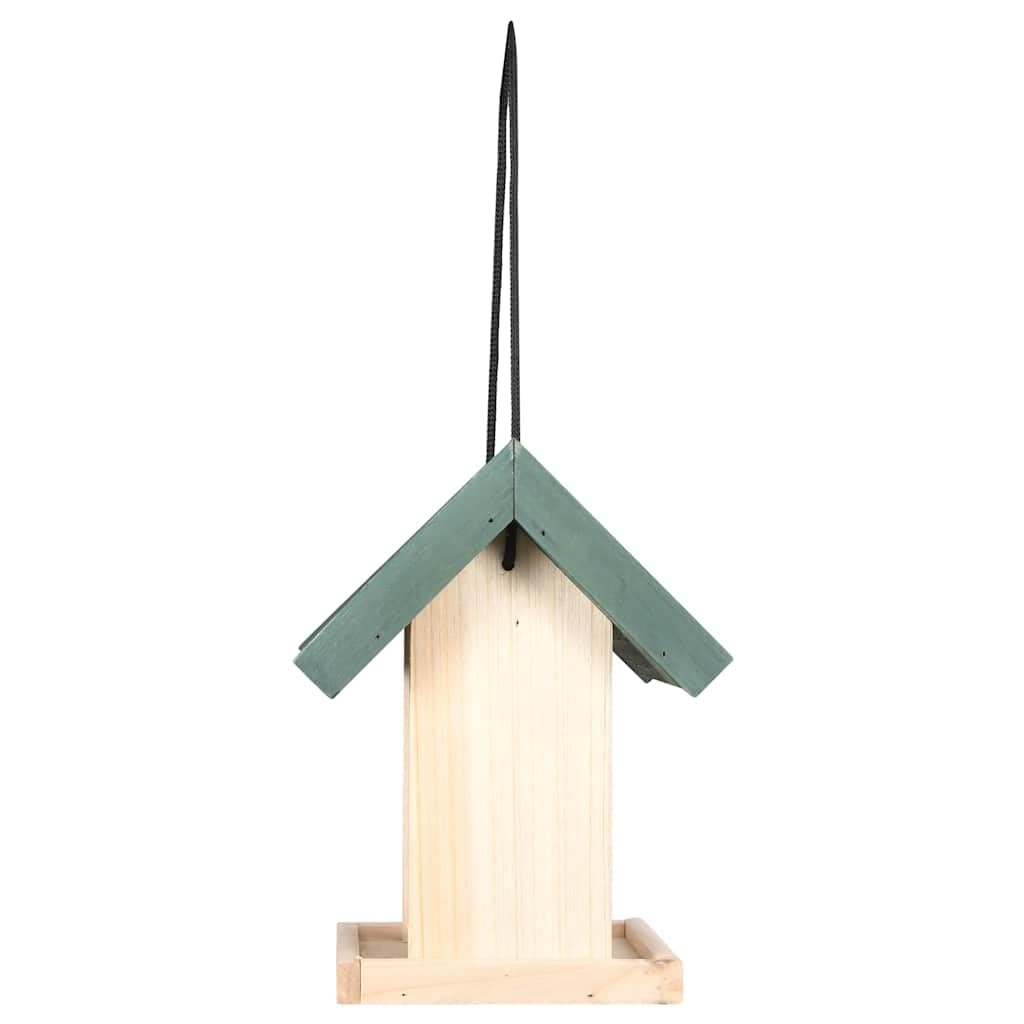Lot de 4 mangeoires pour oiseaux sauvages en bois de sapin