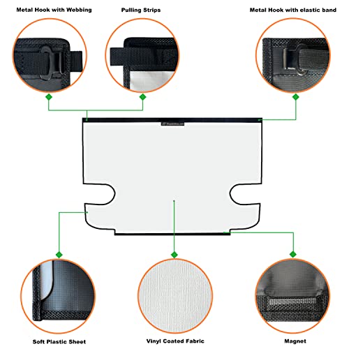 Image of Tonneau Cover for Jeep Wrangler Back Trunk Cargo Cover JK 2-Door, White