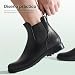 Imagen de DREAM PAIRS Botas de Agua Mujer Chelsea Zapatos de Lluvia Impermeable Wellington Botines de Goma de Moda Flexible y Antideslizante