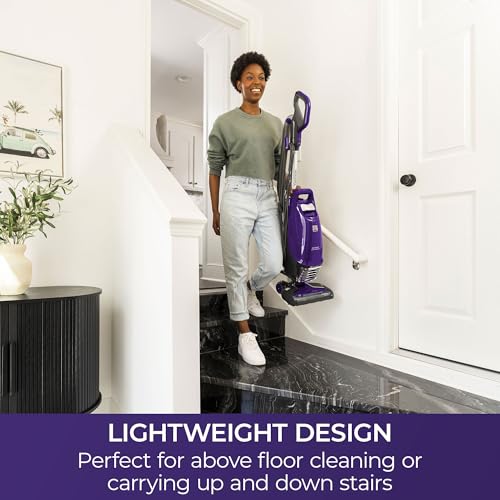Image of Kenmore BU4018 Intuition Bagged Upright Vacuum Lift-Up Carpet Cleaner 2-Motor Power Suction with HEPA Filter,3-in-1 Combination, Upholstery Tool for Hardwood Floor, Pet Hair, Purple