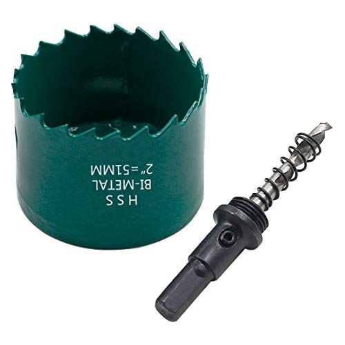 Image of 51mm /2 inch Hole Saw BI-Metal Heavy Duty Hole Cutter for Wood Cornhole Boards Plastic Drywall Fiberboard