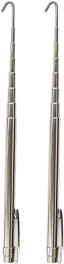 Expandable Retrieval Hook 18" with Magnet,Telescoping pocket retriever,Retriever Telescoping Hook(2PCS)