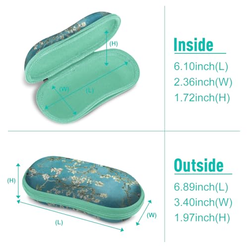 Image of FINTIE Sunglasses Case, Hard EVA Shell Shockproof Sport Glasses Case with Metal Carabiner Travel Zipper Eyeglasses Holder
