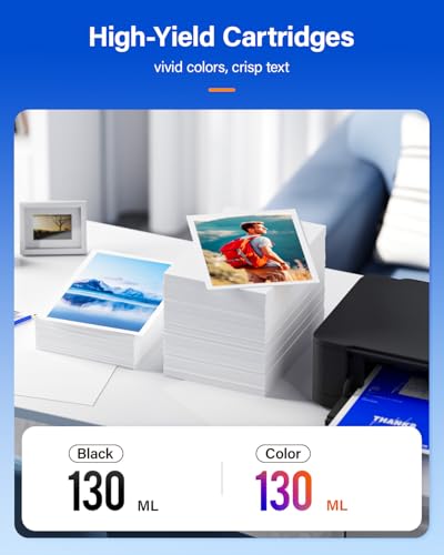 Image of PFI-102 Ink Cartridge 130ml 6-Pack with chip High Yield Replacement Canon imagePROGRAF iPF500 iPF510 iPF600 iPF605 iPF610 iPF650 iPF655 iPF700 iPF710 iPF720 iPF750 iPF755 iPF760 iPF765 Inkjet Printer