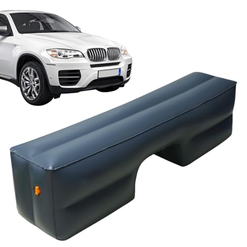 Cojín hinchable para asiento trasero de coche, colchón inflable para viajes de coche, colchoneta de camping ligera con bomba de pie integrada, colchón de viaje de aire para asiento trasero