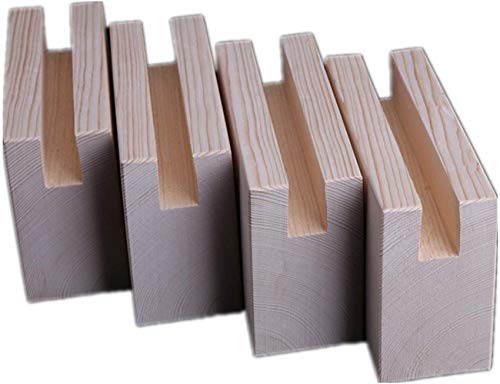 NMDCDH 4 Pièces Riser Meubles en Bois Meubles De Maison Jambes Groove Conception Meubles Pieds Lève Lit Augmenter Meubles, Ascenseur pour Meubles, Table en...