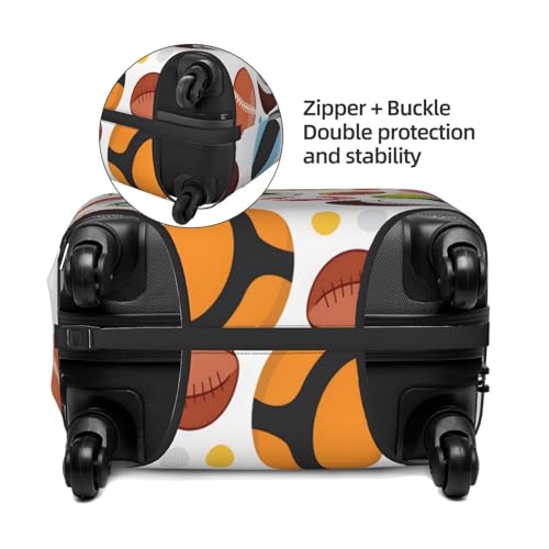 Sport Ball Travel Luggage Cover Elastic Suitcase Covers Washable Anti Scratch Luggage Dust Covers Protector, Fits 22-24 inch Luggage, M3