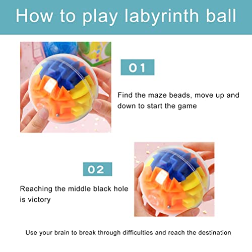 3D Memory Maze Ball Puzzle Toy For Kids Hard Challenges Game Brain Teasers Game Stress Relief Toys 3D Maze Ball Puzzle Toy Gifts For Childrens Adults #TOP5