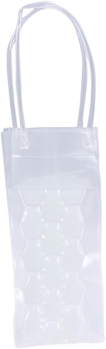 PVC Wine Bottle Cooler Bag 750ml Double-Sided Ice Chilling Holder 3-Pack for Red Wine and Beer for Picnics and Outdoor Events