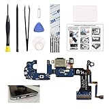 Charging Port Replacement Kit Compatible with Galaxy S8 Active SM-G892 US Version, Dock Board USB-C Connector, with Instruction Manual, Toolkit