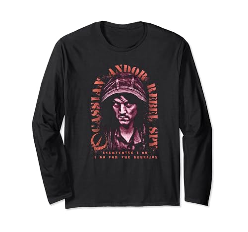 T-shirt Star Wars Andor Cassian manches longues col rond coupe confortable contre le froid