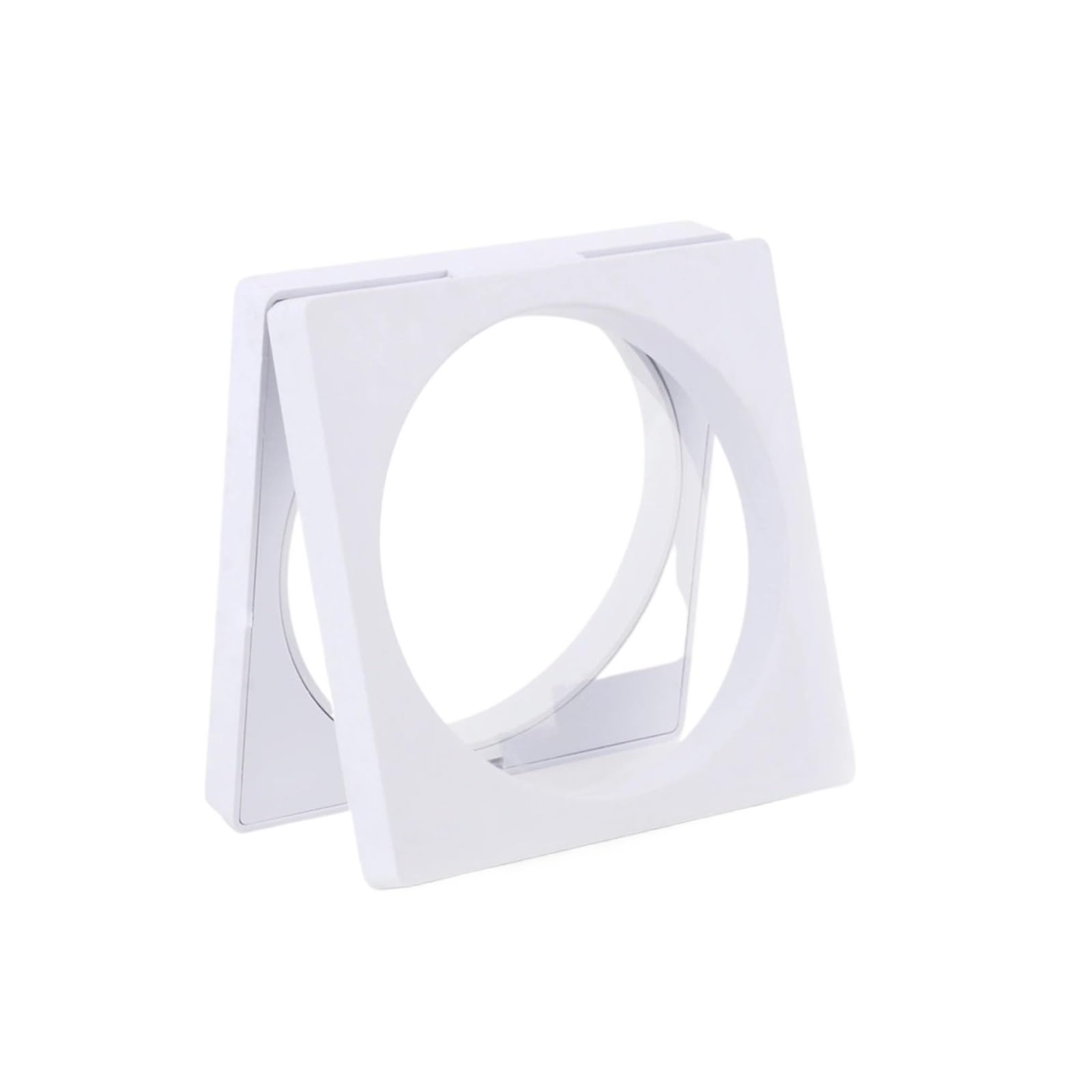 20pcs PE Film Jewelry Storage Box 3D Packaging Case Gemstone Free Stand Floating Frame Membrane Ring Earrings Necklace Display Holder For Earring Necklace Bracelet(White-9x9cm-2)