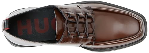Image of HUGO Men's Modern Derby, Dark Brown, 11