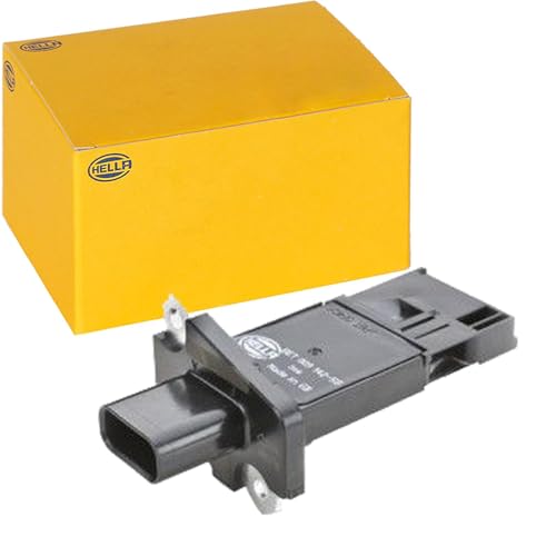 HELLA 8ET 009 142-581 Medidor de la masa de aire - 4polos - atornillado - sin tubo de admisión