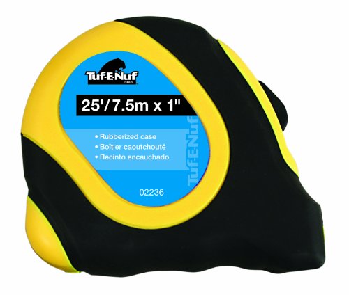 Cinta métrica Task 7.5 m x 2.54 cm con estuche de goma miniatura 1