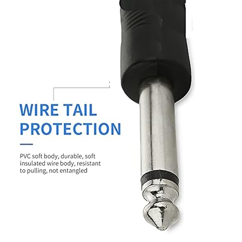 Image of 3m P38 Mono Male to Male Audio Cable - 6.35mm (1 /4 inch) Guitar Cable Mono Jack Plugs For Amps, Pedals & Instrument.
