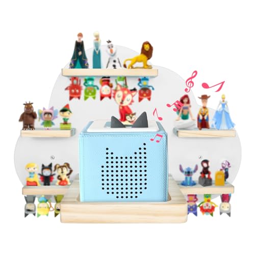 Tonies Étagère flottante magnétique pour figurines Toniebox, étagère en bois nuage, décoration...