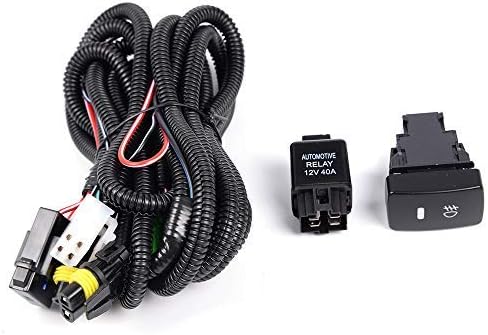 New Clear Lens Compatible with Honda CR-V CRV 2010-2011 Front Bumper Driving Halogen Fog Light Lamps +Bulbs+Switch +Wiring One Pair (Driver And Passenger Side)