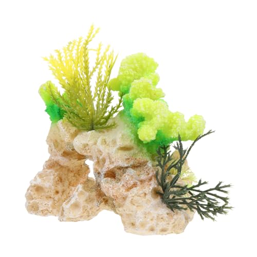 GALPADA 2pcs Coral Decor Artificial Fish Tank Ornament Resin Craft Aquatic Landscape