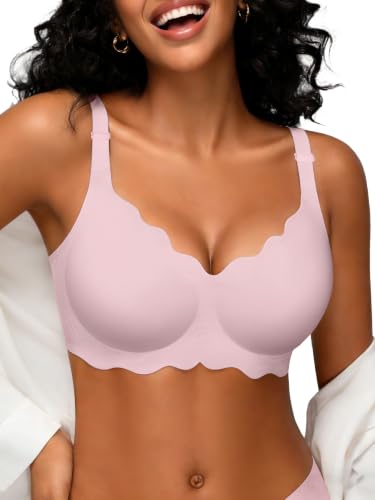 Image of Womens Wireless Jelly Bras No Underwire Support Push Up Removable Straps (U /Cross /Halter) Everyday Sports Bra