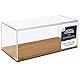 HMF 46874 Acryl Vitrine / Schaukasten mit Holzsockel für Modellautos | 34 x 16 x 14 cm | Transparent