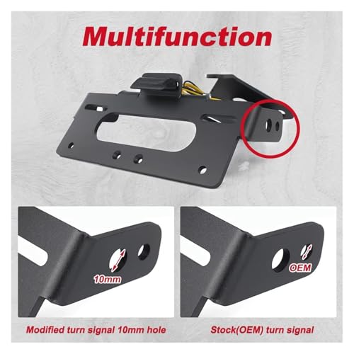 Support Plaque D'immatriculation pour Sorties Circuit et Balades