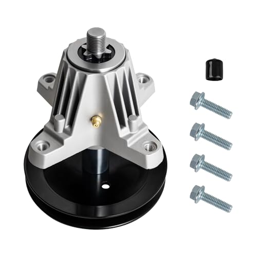 UPOW 918-06991 Greaseable Spindle Assembly Fit for Troy Bilt Pony Mower Compatible with MTD Huskee Craftsman T1000 T1200 Deck Mower Troy Bilt TB42 TB2246 Bronco 42 Tractor Replace 618-06991