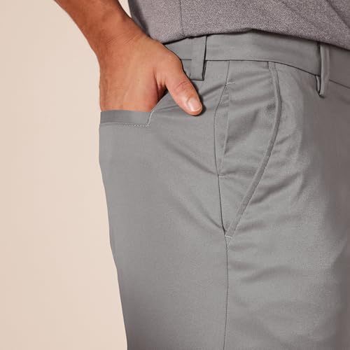Amazon Essentials Men's Classic-Fit Moisture-Wicking Stretch Golf Pants with Active Waistband (Available in Big & Tall), Gray, 38W x 32L - 4