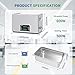 DK SONIC Professional Ultrasonic Cleaner 30L, 600W Heavy-Duty Sonic Cleaner with Timer,Heater&Touch Control, Multi-Application for Motorcycle Engines, Carburetors, Chains (Include Basket)