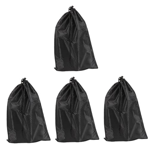 SEWOART トレッキングポールアクセサリーバッグ 4個入り 頑丈収納 巾着 ポータブル ハイキングスティックオーガナイザー アウトドア用