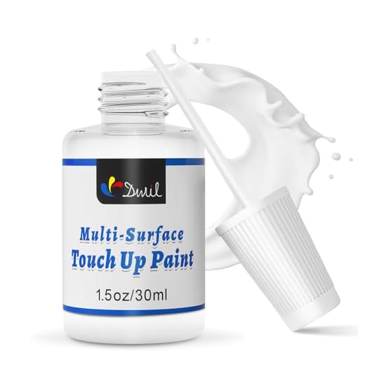 DWIL Multi Surface Touch Up Paint - White Touch Up Paint Pen, Interior and Exterior House Paint, for Wall, Door, Kitchen Cabinets, Wood, Furniture, 1.5 Fl Oz (Semi-Gloss, Perfect White)