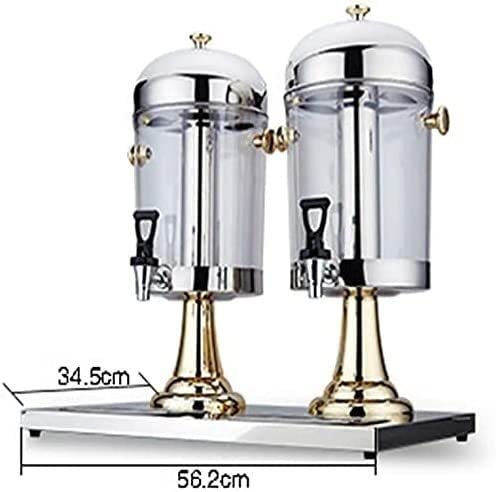 Beer Dispenser, Beverage Dispenser, Stainless Steel Juicer, Beverage Double Bowl Fountain Juicer, Ding Beverage Dispenser(Silver)