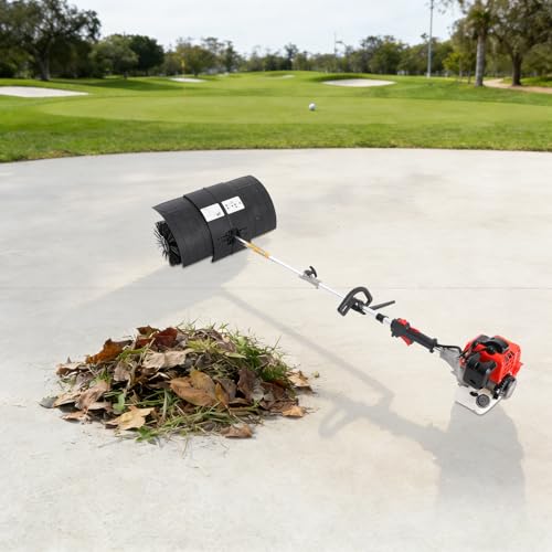 Image of 52cc Handheld Lawns Sweeper 2-Stroke Air Cooled Fuel Engine Gas Power Sweeping Broom Machine (3)