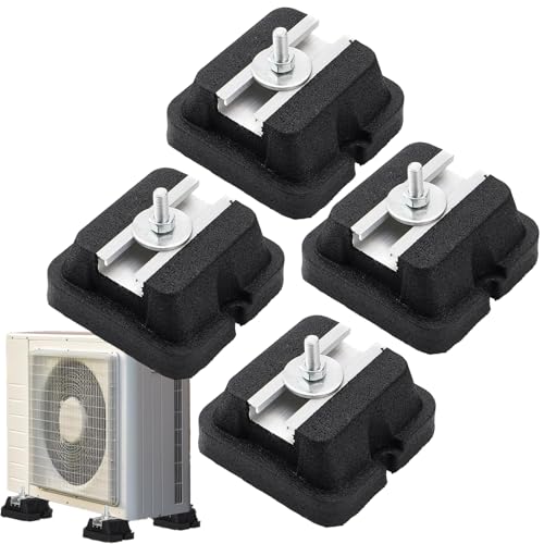 Klimagerät Bodenhalterung,Basisplatte Für Wärmepumpe Und Klimaanlage - Antivibrations-Ständer 4 Stück Für Split-Klimagerät Kompressor