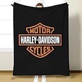 Felizer Blanket Motorcycle Blanket Super Soft Flannel Fleece Throw Blankets for Bed Sofa and Couch Cool Motorcycle Gifts for Men(50'x60')