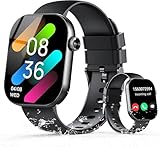 Reloj Inteligente Hombre Mujer con Llamadas Bluetooth, 2.01" Smartwatch con Podómetro/Pulsómetro/Monitor de Sueño/Whatsapp, 110+ Modos Deportivos Smart Watch, IP68 Pulsera Actividad para Android iOS