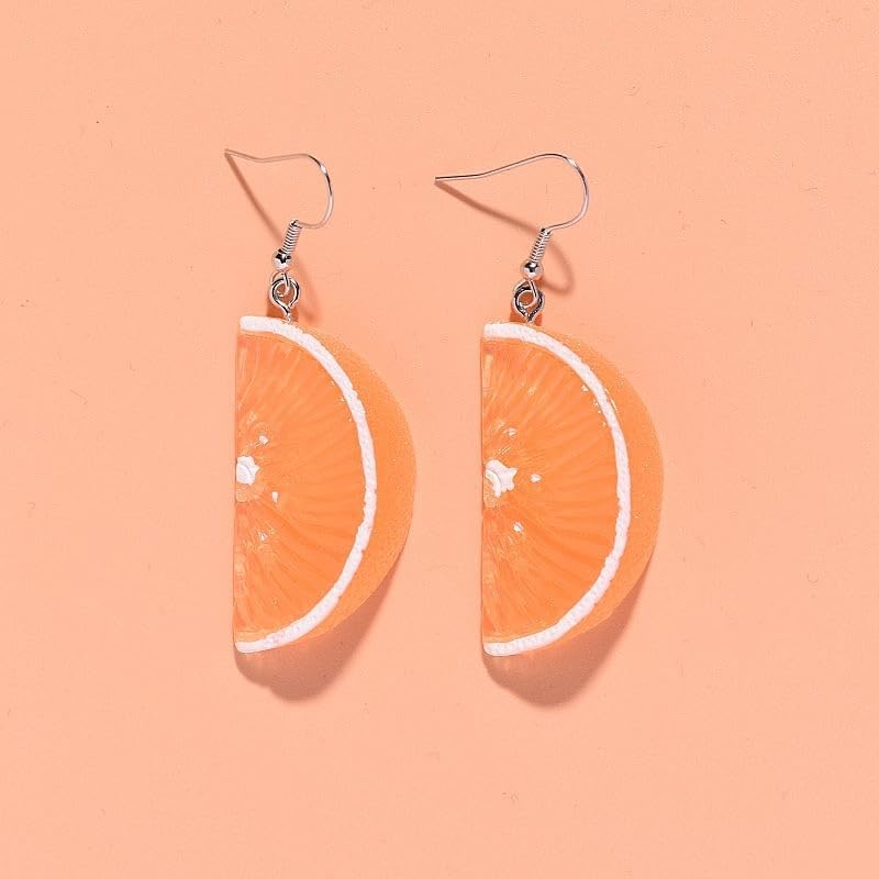3D Lemon Earrings for Women Charm Lemons Drop Dangle Earrings Cute Statement Fruit Earring Jewelry - Image 6