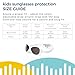 Kidz Banz Retro Banz Oval Kidz Sunglasses, Arctic White, 2-5 Years