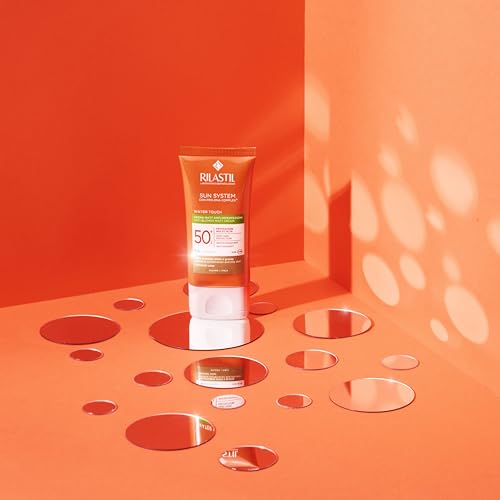 Rilastil Sun System Water Touch Matt Sonnenflüssigkeit für das Gesicht, gefärbt, seidiger und matter Effekt, LSF 50+, empfindliche Haut… – Ansicht 3