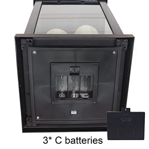 Image of 1Pack Decorative Lantern 24.80 inch H with Dancing Flame LED Timer Candle,ON /Off /Timer LED Candle with 6hours,Hanging Lantern for Outdoor Garden / Indoor Use.