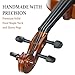 Cecilio 1/2 Violin Solidwood Violin with Hard Case, Bow, Rosin, Tuner, Shoulder Rest & Lesson Book – Ideal for Beginners