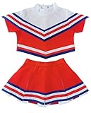 Little Girls' Cheerleader Cheerleading Outfit Uniform Costume Cosplay