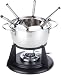 Produktbild Küchenprofi Fondueset ST. MORITZ aus hochwertigem Edelstahl , Inhalt 1,9 Liter , 6 Personen , Eignet sich für Käse-, Schokoladen- und Fleischfondue , Sandwichboden und Spritzschutz