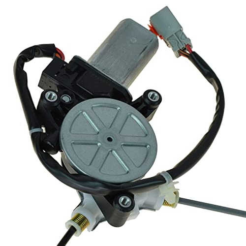 Image of TRQ Front Passenger Side Power Window Motor and Regulator Assembly Power Compatible with 2003-2006 Acura MDX