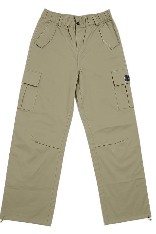 Utility Cargo Pants, Men's Relaxed-Tapered Fit, Drawcord Hem, Polyester Cotton Blend