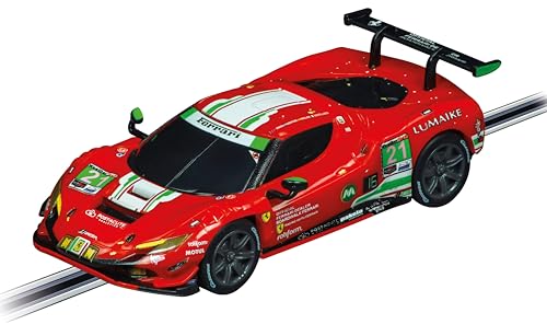 Image of Carrera GO 62575 Ferrari Power Racing Electric Powered Slot Car Racing Kids Toy Race Track Set Includes 2 Hand Controllers and 2 Cars in 1:43 Scale